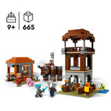 LEGO 21278 Minecraft, Poste des pillards et Le Ravageur, Jouets de construction Jeu de construction, 9 an(s), Plastique, 665 pièce(s), 1,02 kg