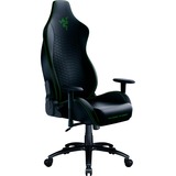 Razer Iskur X Siège rembourré Dossier rembourré, Siège gaming Noir/Vert, Siège rembourré, Dossier rembourré, Noir, Noir, Coton, mousse, Simili-cuir, Polyester, Coton, mousse, Simili-cuir, Polyester