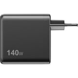 Sitecom Chargeur 140 W GaN Power Delivery avec écran LED Noir, 2x USB-C, 1x USB-A, 2 mètres