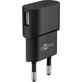 goobay 5W USB-A chargeur Noir, 1x USB-A