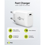 goobay Chargeur rapide USB-C PD GaN (25 W) Blanc