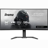 iiyama G-Master Black Hawk GCB3482WQSU-B1 34" Moniteur UltraWide gaming incurvé  Noir, 120 Hz, HDMI, DisplayPort, Audio, AMD Free-Sync