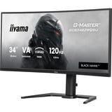 iiyama G-Master Black Hawk GCB3482WQSU-B1 34" Moniteur UltraWide gaming incurvé  Noir, 120 Hz, HDMI, DisplayPort, Audio, AMD Free-Sync