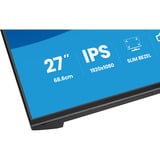 iiyama ProLite X2793HSU-B1 27" Moniteur  Noir (Mat), 68,6 cm (27"), 1920 x 1080 pixels, Full HD, LED, 1 ms, Noir