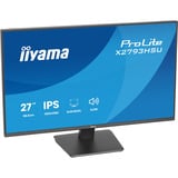 iiyama ProLite X2793HSU-B1 27" Moniteur  Noir (Mat), 68,6 cm (27"), 1920 x 1080 pixels, Full HD, LED, 1 ms, Noir