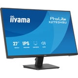 iiyama ProLite X2793HSU-B1 27" Moniteur  Noir (Mat), 68,6 cm (27"), 1920 x 1080 pixels, Full HD, LED, 1 ms, Noir