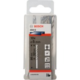 Bosch HSS-G Ensemble de forets 10pièce(s), Perceuse Perceuse, Ensemble de forets, 5 mm, 5 mm, 8,6 cm, 5,2 cm
