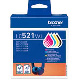 Brother Encre LC-521VAL Value Pack 
