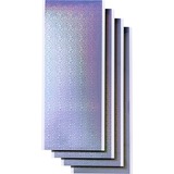Cricut Joy Smart Label - Permanent - Writable Holographic Silver, Film autocollant Argent brillant, 33 cm