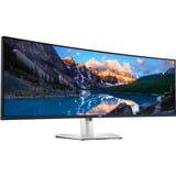 Dell UltraSharp U4924DW 49" Curved UltraWide Moniteur  Argent/Noir, 2x HDMI, Mini-DisplayPort, 5x USB-A, 5x USB-C, RJ-45