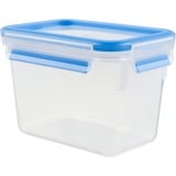 Emsa Récipient fraîcheur Clip & Close, 1,1 L, Boîte Transparent/Bleu, rectangulaire