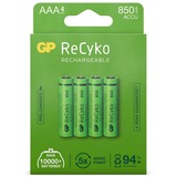 GP Batteries ReCyko AAA, Micro, Batterie 4 pièces