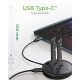 ICY BOX IB-1612MCL-C31 Clone & pour 2x M.2 NVMe, Station d'accueil Noir
