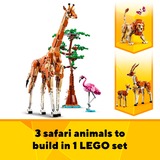 LEGO Creator 3-en-1 - Les animaux sauvages du safari, Jouets de construction 31150