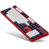 Leopold clavier gaming Rouge/Blanc, Layout États-Unis, Cherry MX Red