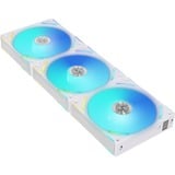 Lian Li UNI FAN AL120 V2 Triple Pack, Ventilateur de boîtier Blanc, Connecteur de ventilateur PWM à 4 broches, LED RGB