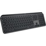 Logitech MX Keys S Wireless clavier Gris foncé, Layout BE (AZERTY), Membrane, 100%, LED blanches