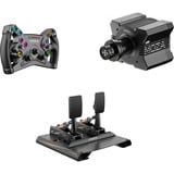 MOZA KS + R9 V3 + CRP2 Load Cell Pedals (Throttle + Brake), Volant Noir, Base, volant et pédales