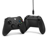 Microsoft Xbox Wireless Controller + USB-C, Manette de jeu Noir, Câble USB-C inclus | PC, Xbox One, Xbox Series X, Xbox Series S
