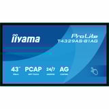 iiyama ProLite T4329AS-B1AG, Affichage public Noir, Tactile, HDMI, USB-C, Audio, LAN, WiFi 5, Android 14