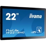 iiyama ProLite TF2215MC-B2 21.5" Moniteur  Noir, 54,6 cm (21.5"), 1920 x 1080 pixels, Full HD, LED, 14 ms, Noir