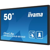 iiyama ProLite TF5039AS-B1AG 49.5" 4K UHD Moniteur tactile  Noir, Tactile, HDMI, DisplayPort, LAN, Audio, USB, Android 