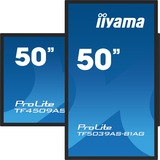 iiyama ProLite TF5039AS-B1AG 49.5" 4K UHD Moniteur tactile  Noir, Tactile, HDMI, DisplayPort, LAN, Audio, USB, Android 