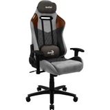 Aerocool DUKE AeroSuede Siège de jeu universel Noir, Marron, Gris, Siège gaming Gris/Marron, Siège de jeu universel, 150 kg, 125 kg, Nylon, Acier, Noir, Gris