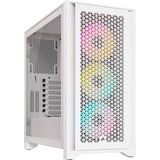Corsair iCUE 4000D RGB AIRFLOW, Moyen tour Blanc