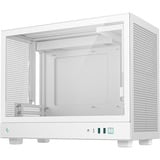 DeepCool CH160 PLUS WH boîtier mini tower Blanc | 2x USB-A | 1x USB-C | Verre Trempé
