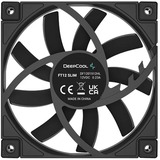 DeepCool FT12 Slim, Ventilateur de boîtier Noir, Connecteur de ventilateur PWM à 4 broches