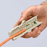 KNIPEX Outil à dégainer pour câbles de données, Abisolier et outil de démontage 50 g, Gris