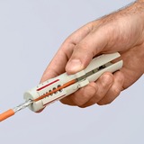 KNIPEX Outil à dégainer pour câbles de données, Abisolier et outil de démontage 50 g, Gris