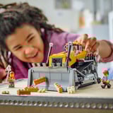 LEGO Bulldozer jaune avec chargeur frontal, Jouets de construction 