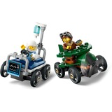 LEGO City - Kit voiture de course: avion vs lit d'hôpital, Jouets de construction 60459 | Ensemble de course de caisses à savon