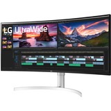 LG 38WN95CP-W 38" incurvé UltraWide Moniteur Noir/Blanc, WQHD, HDMI, DisplayPort, Thunderbolt, Audio, AMD FreeSync