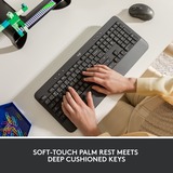 Logitech Signature K650 Wireless Comfort Keyboard, clavier Graphite, Layout États-Unis