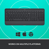 Logitech Signature K650, clavier Graphite, Mise en page aux États-Unis (international)