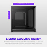 NZXT H6 ( 2026 ) Tout Noir boîtier midi tower Noir | 2x USB-A | 1x USB-C | Verre trempé