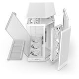 NZXT  boîtier midi tower Blanc (mat) | 2x USB-A | 1x USB-C | RGB | Verre Trempé