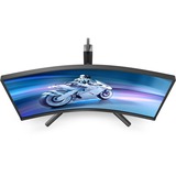 Philips Evnia 27M2C5500W 27" Moniteur gaming incurvé  Noir, 240 Hz, HDMI, DisplayPort, USB, AMD FreeSync