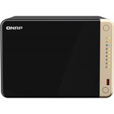QNAP TS-664-4G, NAS Noir, 2x LAN, USB 2.0, USB 3.0, HDMI