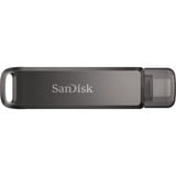 SanDisk iXpand Luxe 256 Go, Clé USB Noir, USB Type-C, connecteur Apple Lightning