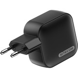 Sitecom 70W GaN Power Delivery chargeur Noir, 2x USB-C, 1x USB-A