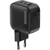 Sitecom 70W GaN Power Delivery chargeur Noir, 2x USB-C, 1x USB-A