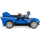 Spin Master PAW Patrol: The Mighty Movie, Chase's Deluxe Transforming Cruiser, Jeu véhicule Bleu/Noir