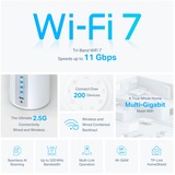TP-Link Deco BE65 Tri-bande (2,4 GHz / 5 GHz / 6 GHz) Wi-Fi 7 (802.11be) Blanc 4 Interne, Routeur maillé Blanc, Blanc, Interne, Système maillé, Tri-bande (2,4 GHz / 5 GHz / 6 GHz), Wi-Fi 7 (802.11be), 11000 Mbit/s