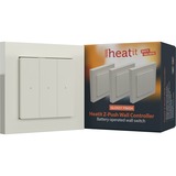 heat it Contrôleur mural Z-push RAL9010, Interrupteur Blanc