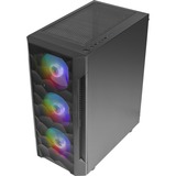 Antec NX260, Boîtier PC Noir, 3x USB-A | RGB | Tempered Glass