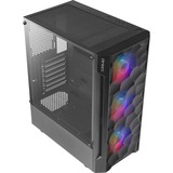 Antec NX260, Boîtier PC Noir, 3x USB-A | RGB | Tempered Glass